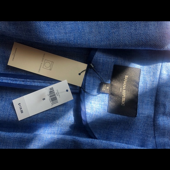 NWT Banana Republic Blue Blazer- Size 8 - Picture 3 of 3